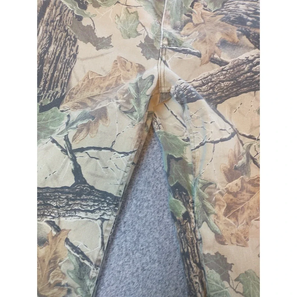 Cabelas Realtree Camo Pants Mens 32 Regular Straight Leg Cotton Canvas Hunting